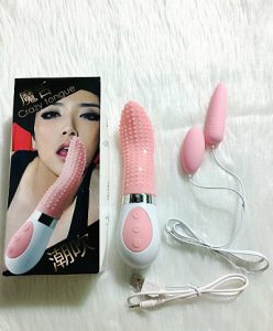 Lưỡi liếm âm đạo kết hợp trứng rung đôi cao cấp