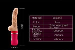 Dương Vật Giả Ailighter Rung Thụt Cực Mạnh, Silicon Siêu