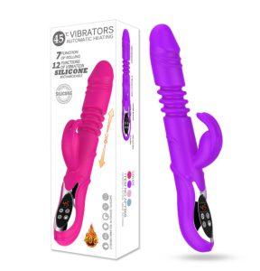 Dương vật giả, Chim trai, Cu nam đa năng Rabbit Vibrator rung, thụt, phát nhiệt