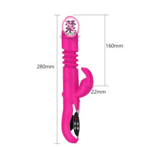  Dương vật giả, Chim trai, Cu nam rung thụt, phát nhiệt Rabbit Vibrator