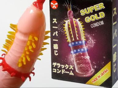 5 hộp Bao Cao Su Siêu Gân Gai Super Gold - Thuốc kích dục