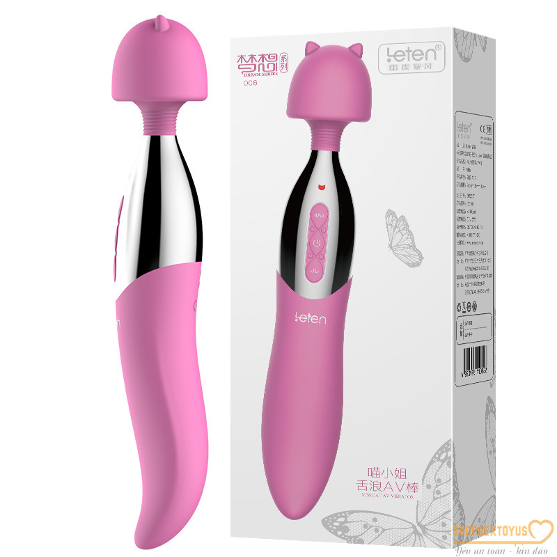 Chày rung tình dục kết hợp lưỡi liếm Leten