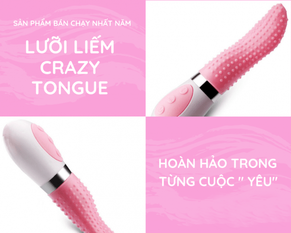Lưỡi liếm tình dục 2 trứng rung mềm mịn kích thích