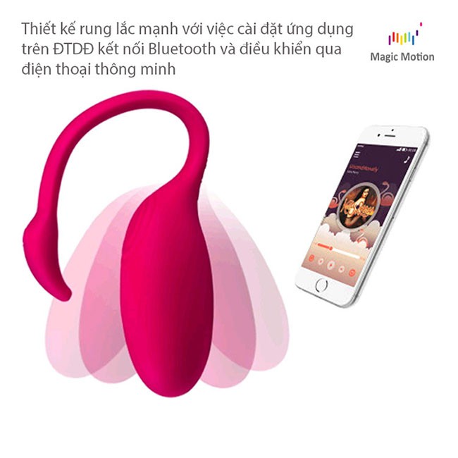 Trứng rung thông minh Flamingo Magic Motion điều khiển điện thoại Trứng rung thông minh Flamingo Magic Motion điều khiển điện thoại