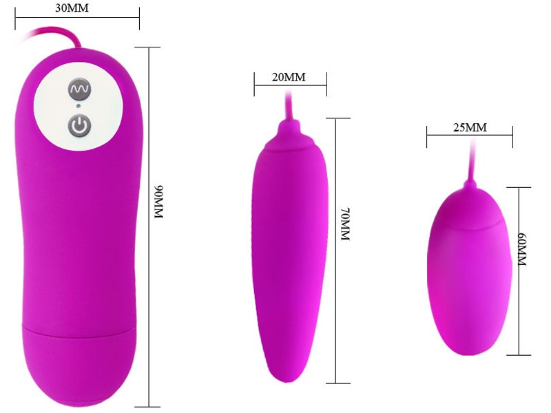 Trứng rung hai đầu Pretty Love Irma silicone mềm mịn rung Dụng Cụ Tình Dục Nam Nữ Hỗ Trợ Thủ Dâm - Shop Tình Yêu