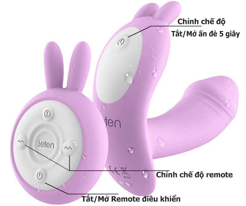 Dương vật mini tai thỏ bỏ quần lót