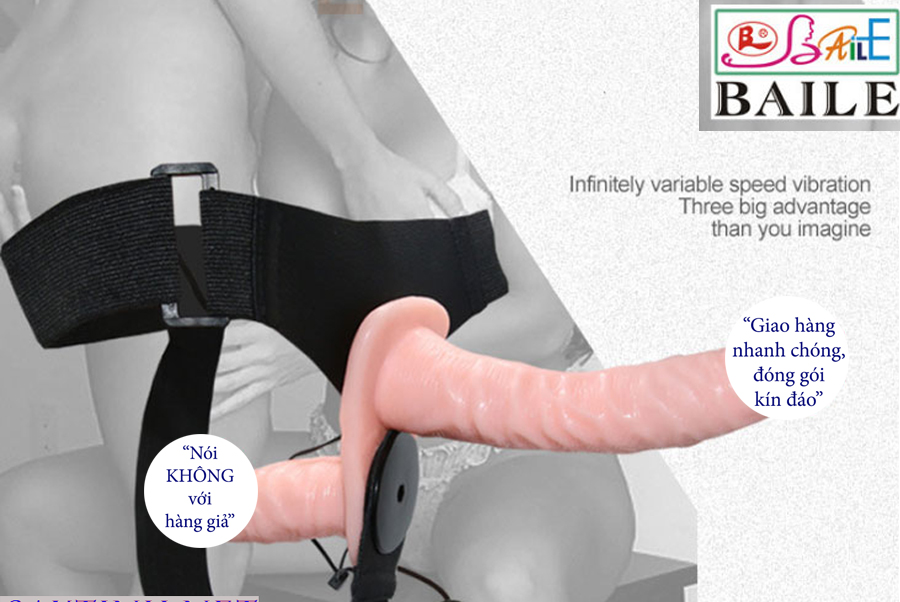 Dương vật giả có dây đeo - Rỗng Ruột - Shop Thiên Địa